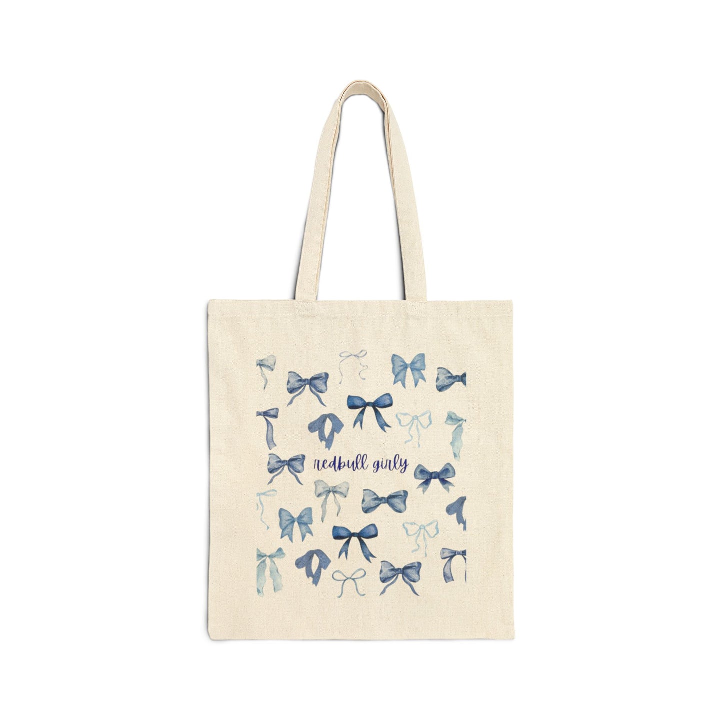 Whimsical Bow Cotton Canvas Tote Bag | Eco-Friendly Shopping Bag | Perfect Gift for Birthdays, Weddings, and Everyday Use | Reusable Tote