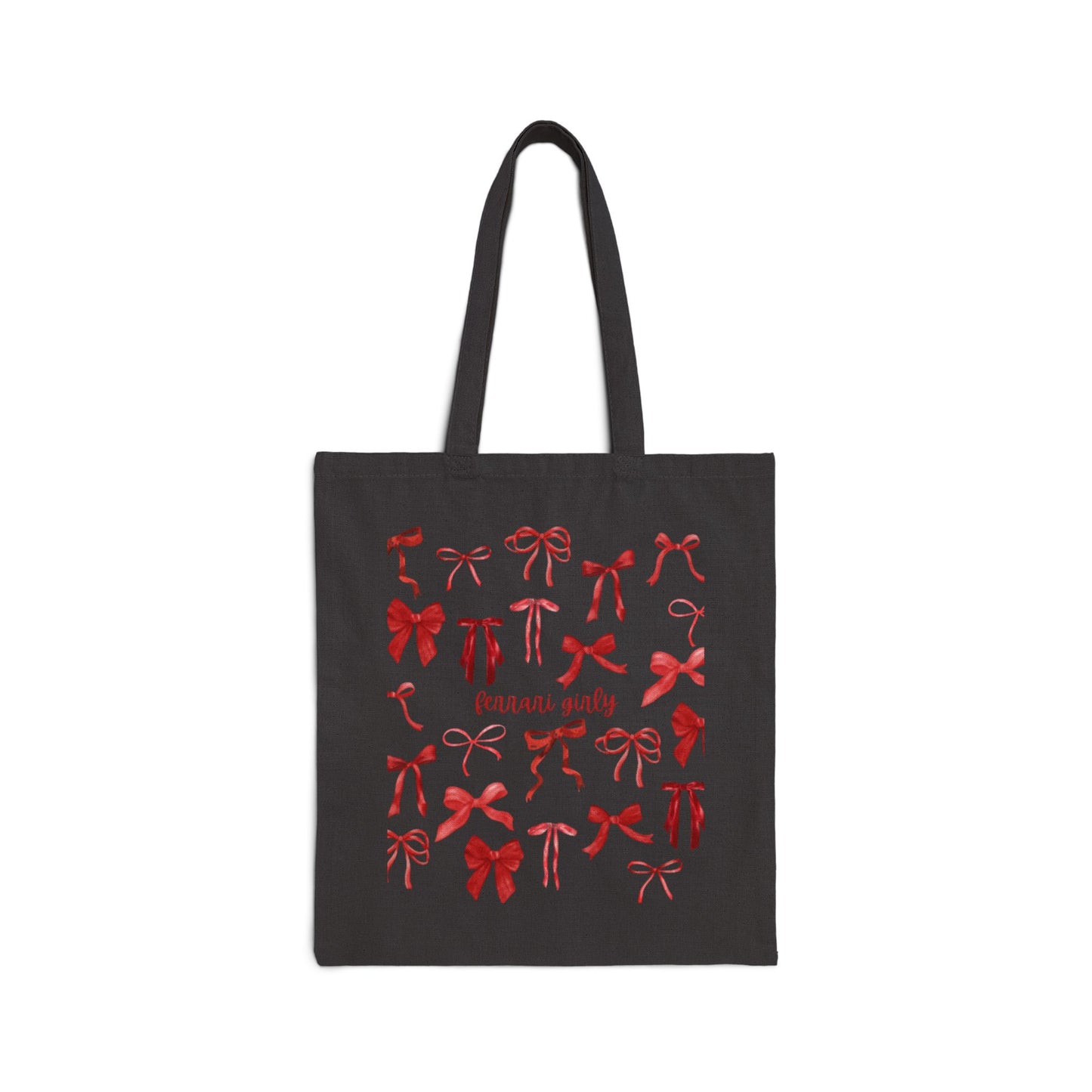 Red Bow Cotton Canvas Tote Bag, Stylish Reusable Shopping Bag, Cute Gift for Her, Eco-Friendly Tote, Perfect for Parties and Gift Giving