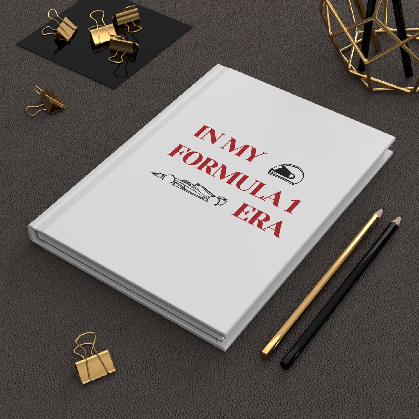 Formula 1 Inspired Hardcover Journal, Racing Notebook for Fans, Gift for Motorsports Enthusiasts, Car Lover's Journal, F1 Fan Stationery