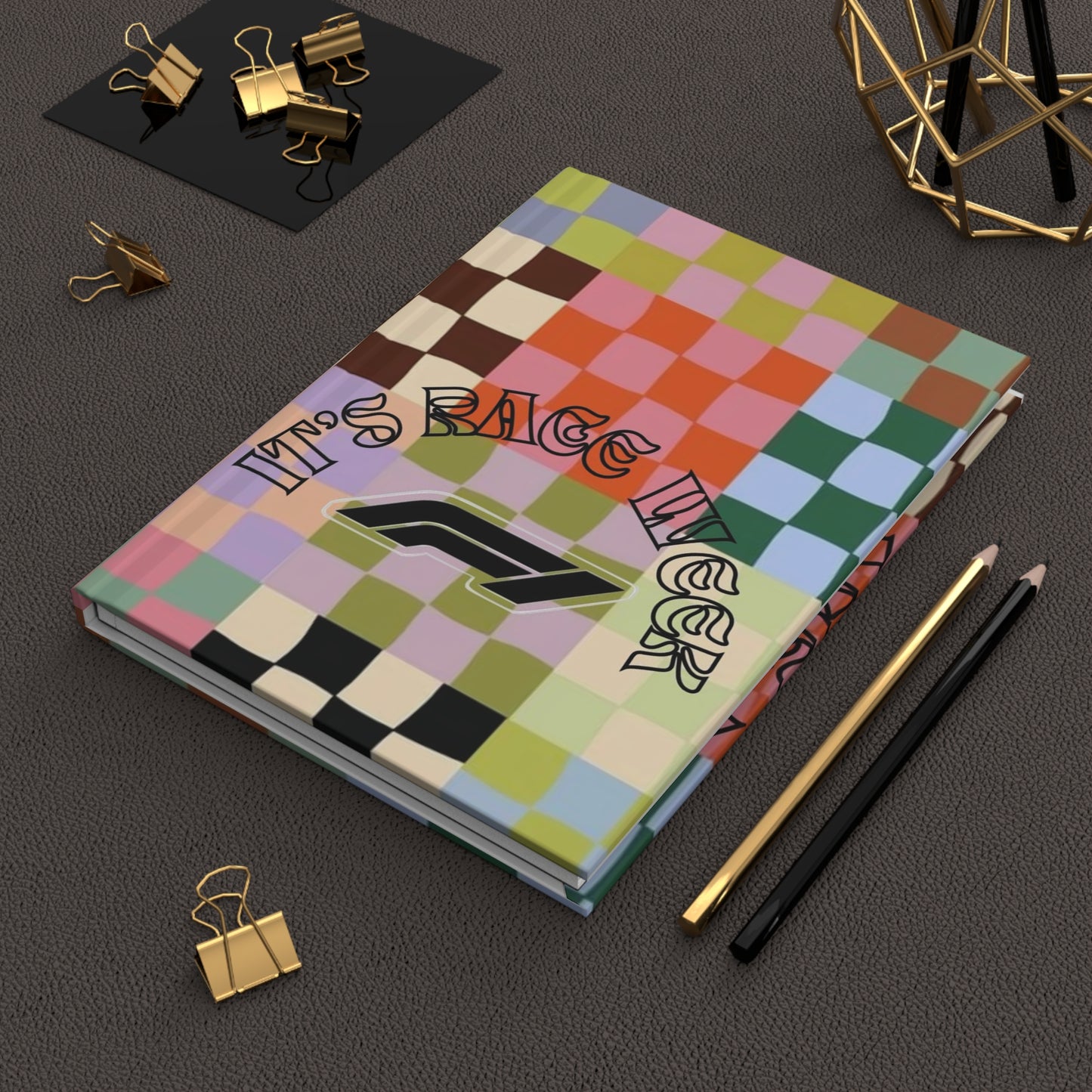 Colorful Hard Cover Journal - Perfect for Racing Fans, Gift for Writers, Daily Planner, Creative Notebook, Aesthetic Stationery