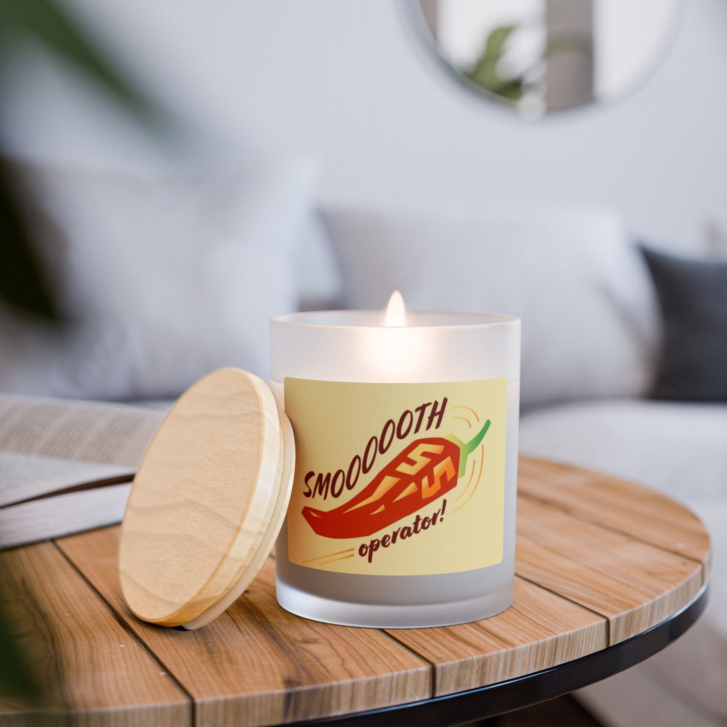 Smooth Operator Candle, 11oz - Cozy Home Decor Gift, Scented Candle for Relaxation, Fun Kitchen Decor, Unique Housewarming Present
