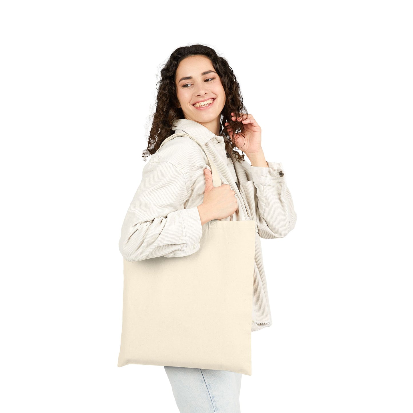 Inspirational Cotton Canvas Tote Bag - Eco-Friendly Shopping, Daily Use, Gift for Students, Motivational Bag, Reusable Grocery Tote