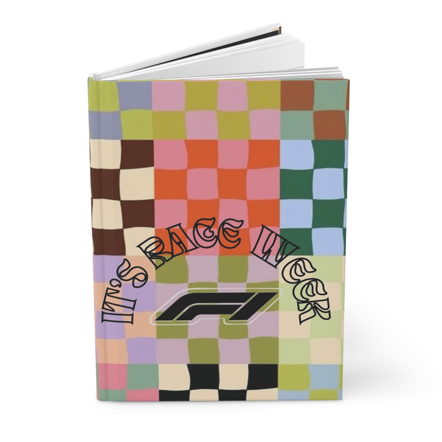 Colorful Hard Cover Journal - Perfect for Racing Fans, Gift for Writers, Daily Planner, Creative Notebook, Aesthetic Stationery
