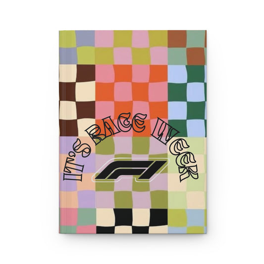 Colorful Hard Cover Journal - Perfect for Racing Fans, Gift for Writers, Daily Planner, Creative Notebook, Aesthetic Stationery