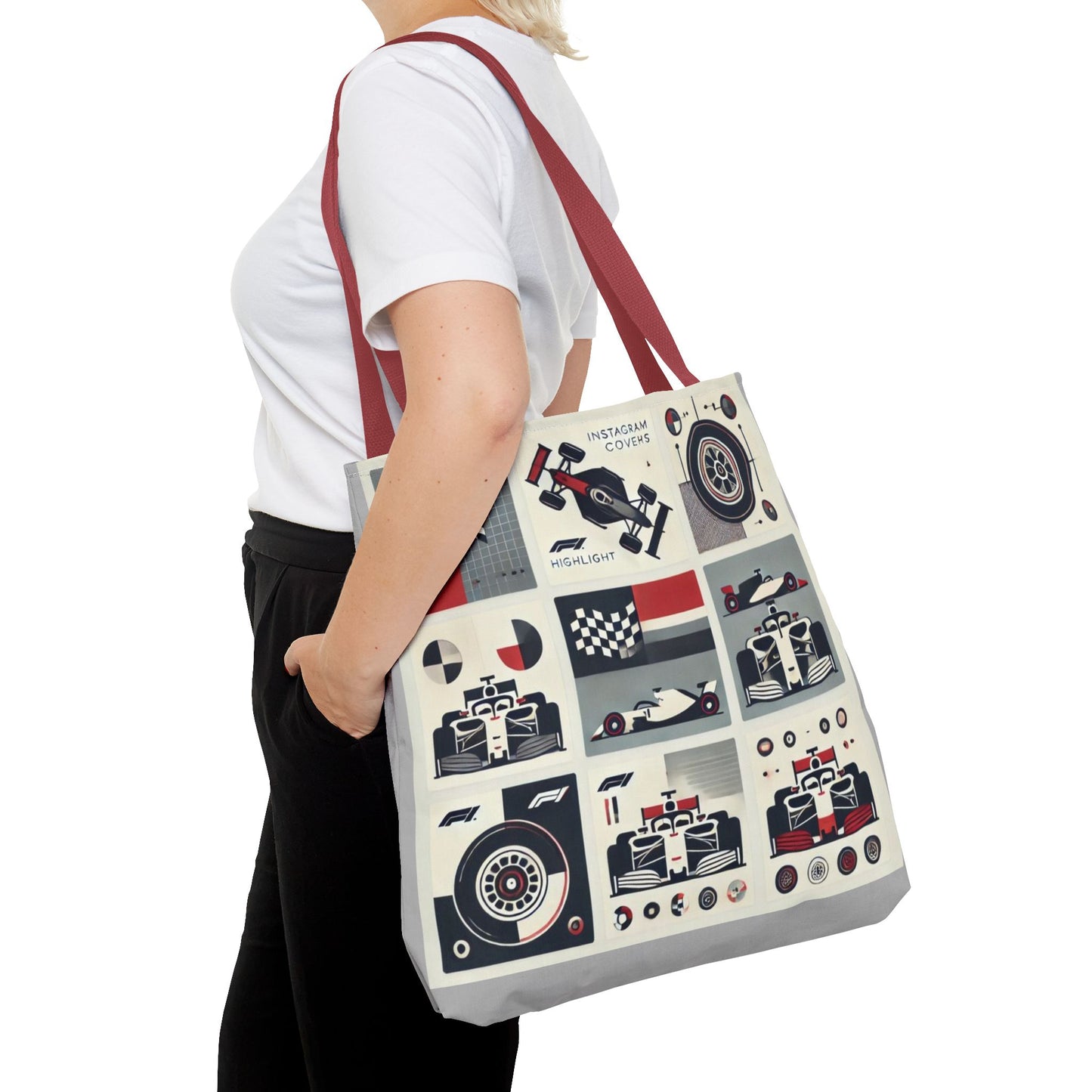 Racing Enthusiast Tote Bag - Perfect for Track Days, Gifts for Car Lovers, Casual Carryall, Auto Racing Events, Stylish Shopping Bag