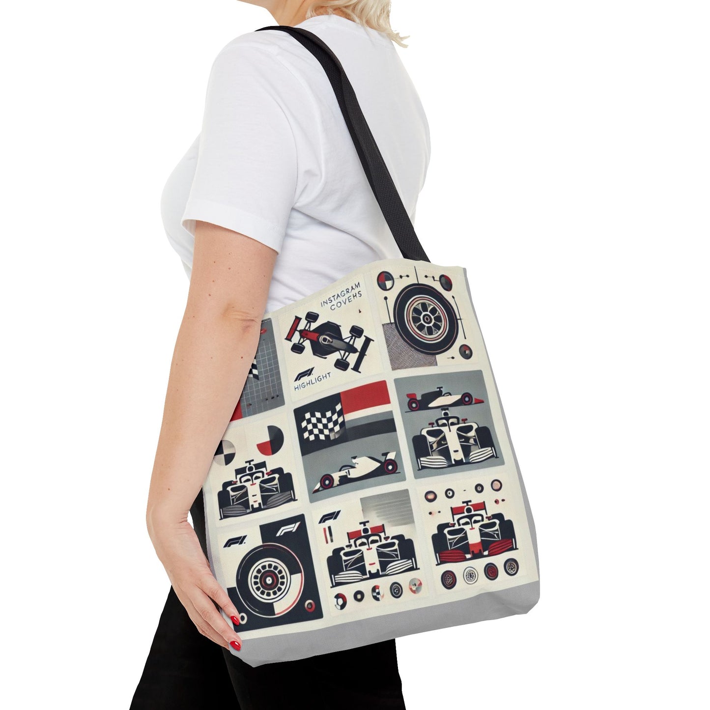 Racing Enthusiast Tote Bag - Perfect for Track Days, Gifts for Car Lovers, Casual Carryall, Auto Racing Events, Stylish Shopping Bag