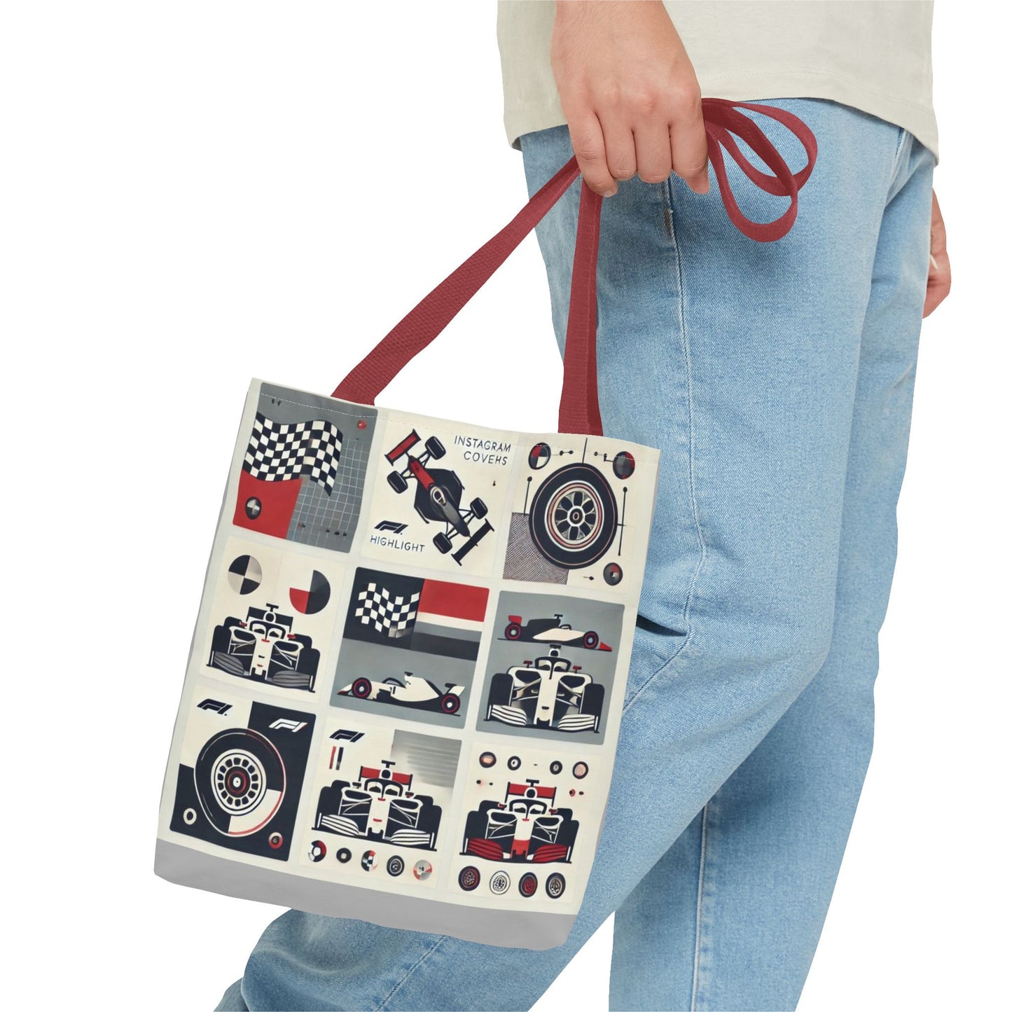 Racing Enthusiast Tote Bag - Perfect for Track Days, Gifts for Car Lovers, Casual Carryall, Auto Racing Events, Stylish Shopping Bag