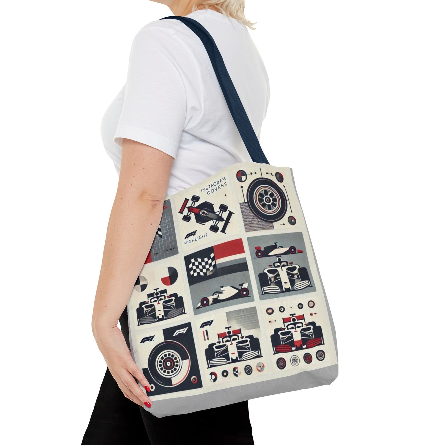 Racing Enthusiast Tote Bag - Perfect for Track Days, Gifts for Car Lovers, Casual Carryall, Auto Racing Events, Stylish Shopping Bag