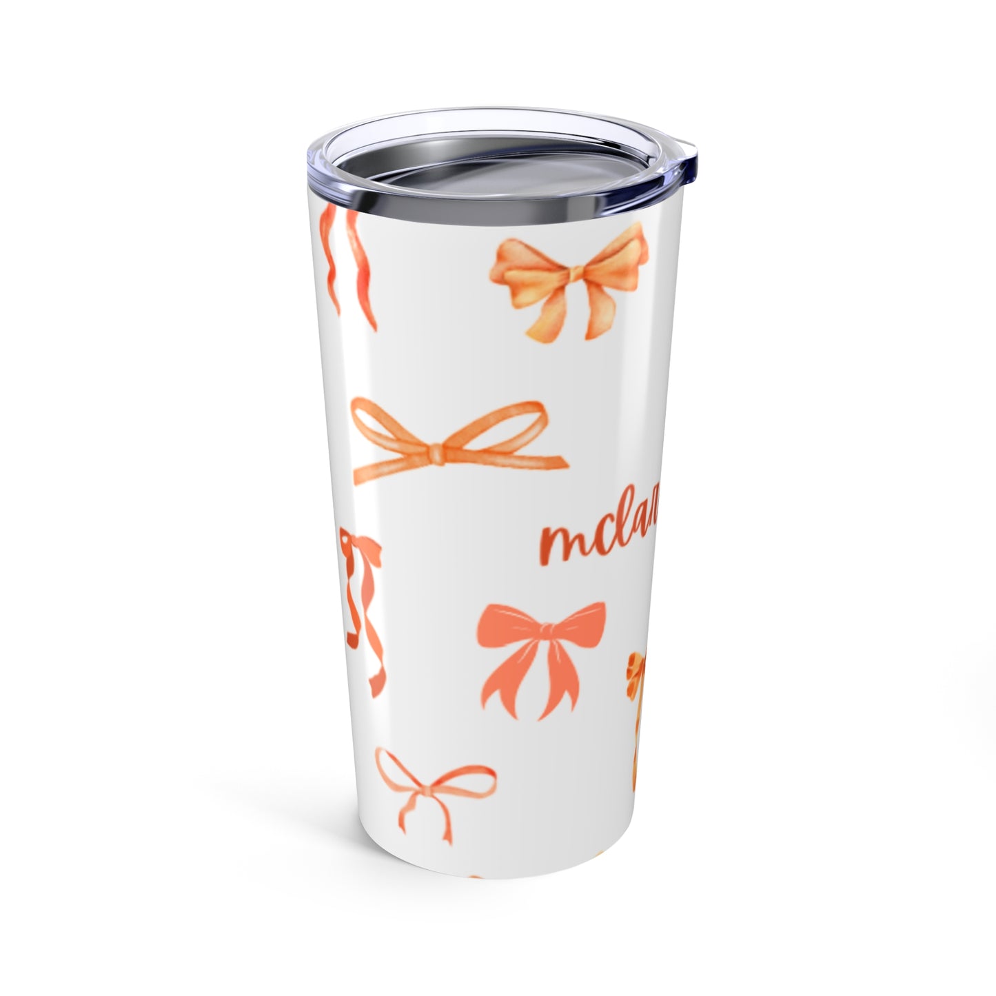 Chic Bow Tumbler 20oz | Stylish Thermal Travel Mug, Gift for Her, Perfect for Birthdays, Bridal Showers, or Parties