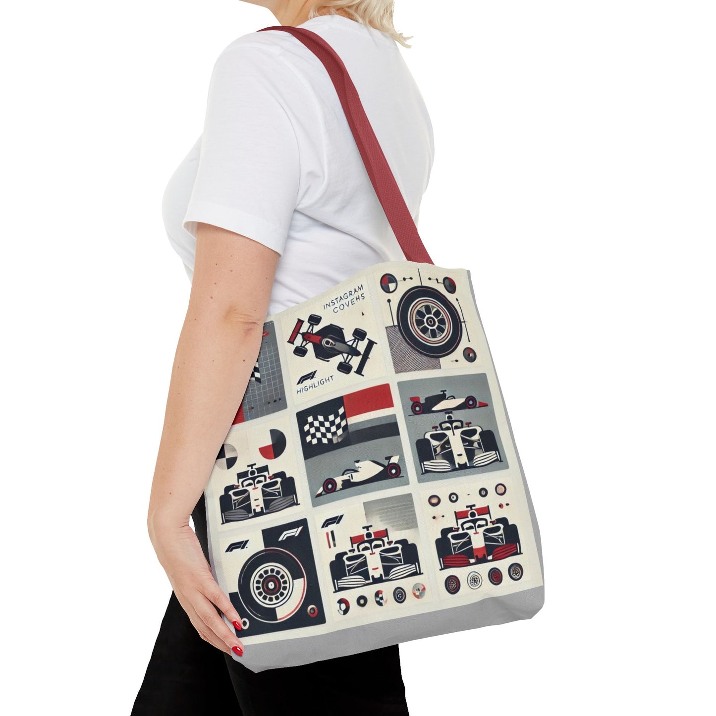 Racing Enthusiast Tote Bag - Perfect for Track Days, Gifts for Car Lovers, Casual Carryall, Auto Racing Events, Stylish Shopping Bag
