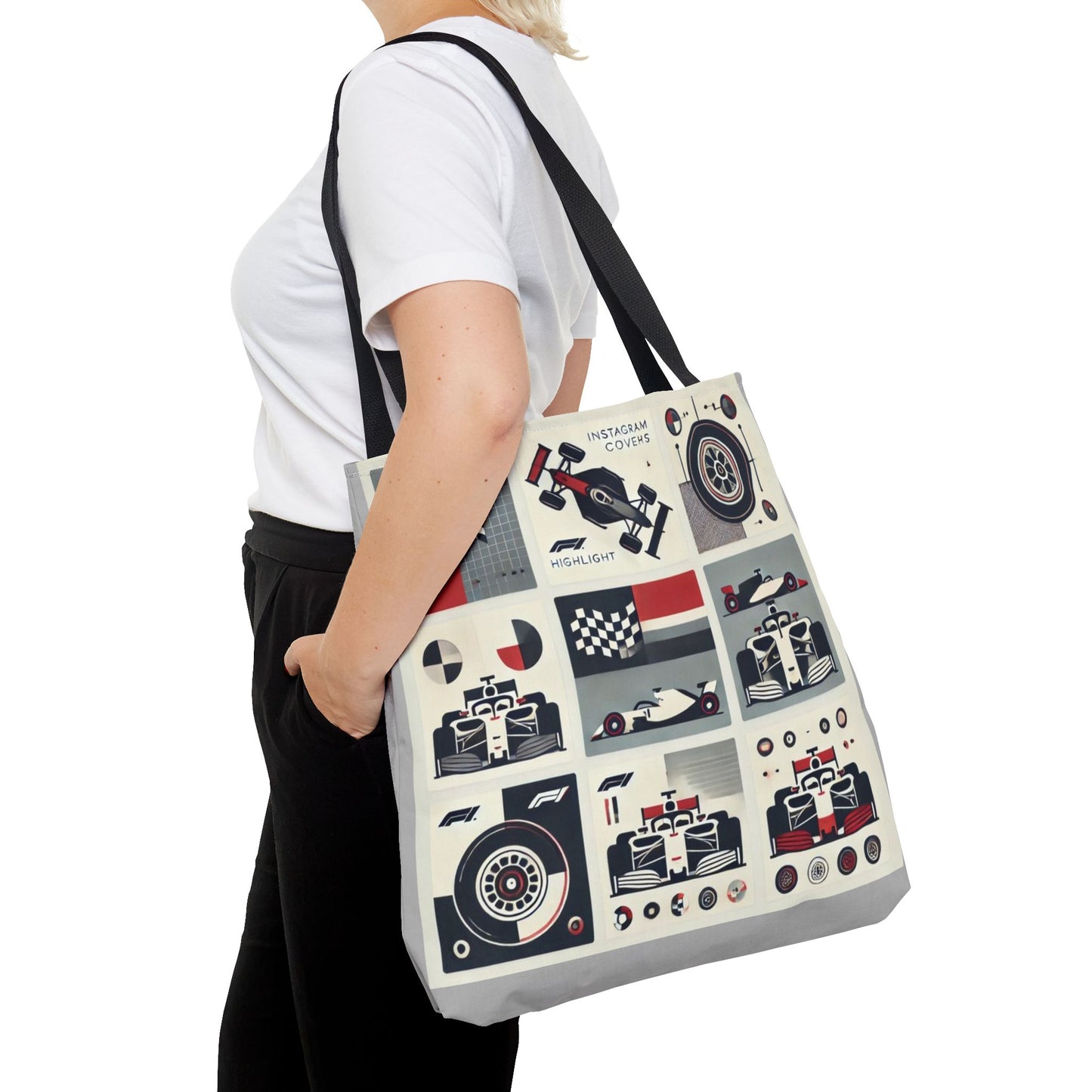 Racing Enthusiast Tote Bag - Perfect for Track Days, Gifts for Car Lovers, Casual Carryall, Auto Racing Events, Stylish Shopping Bag