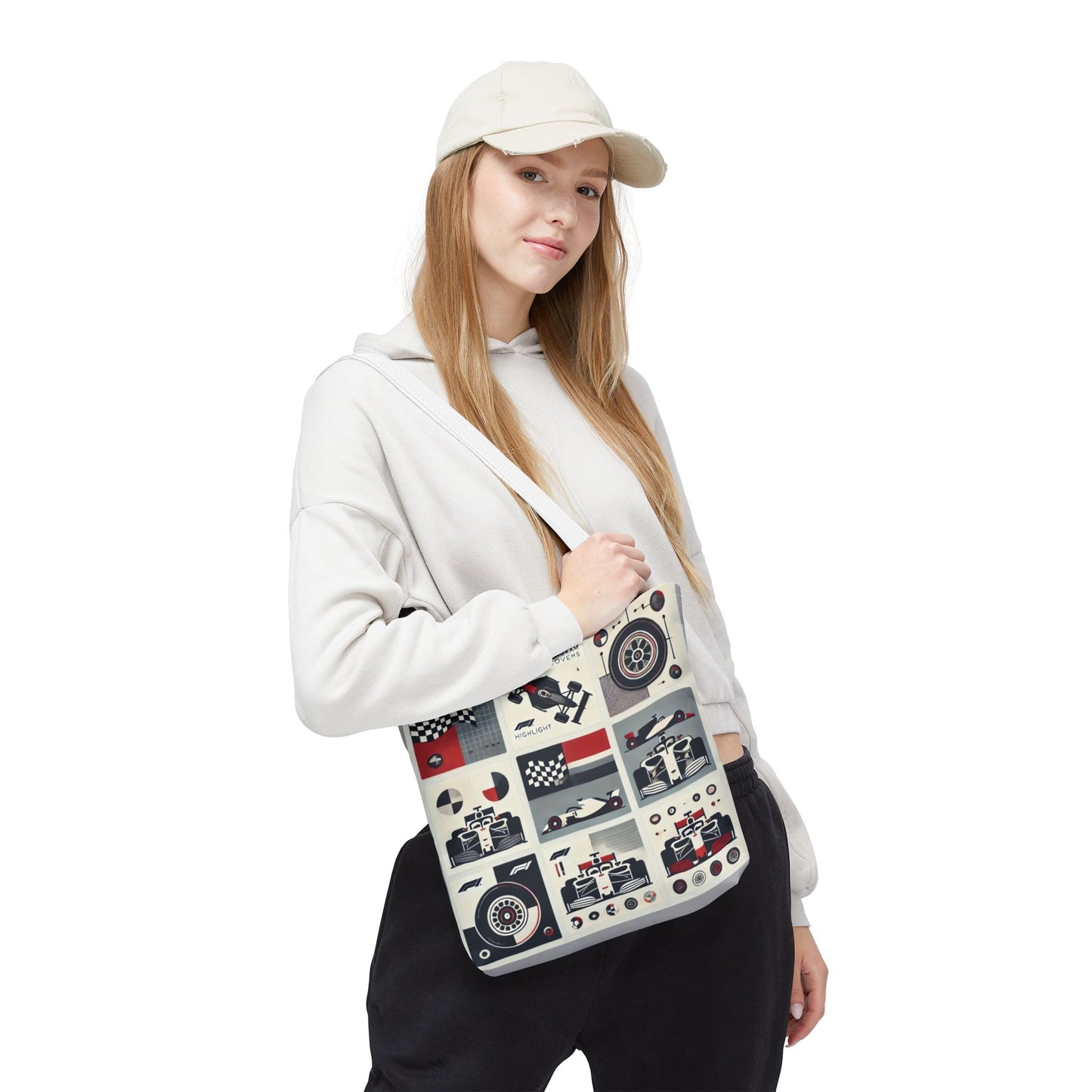 Racing Enthusiast Tote Bag - Perfect for Track Days, Gifts for Car Lovers, Casual Carryall, Auto Racing Events, Stylish Shopping Bag