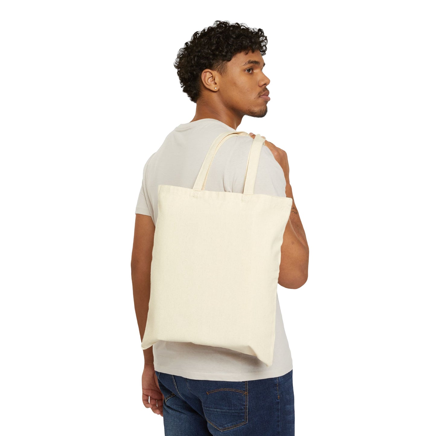 Charming Bow-Patterned Cotton Canvas Tote Bag, Eco-Friendly Bag, Shopping Tote, Gift for Her, Festival Bag, Everyday Use