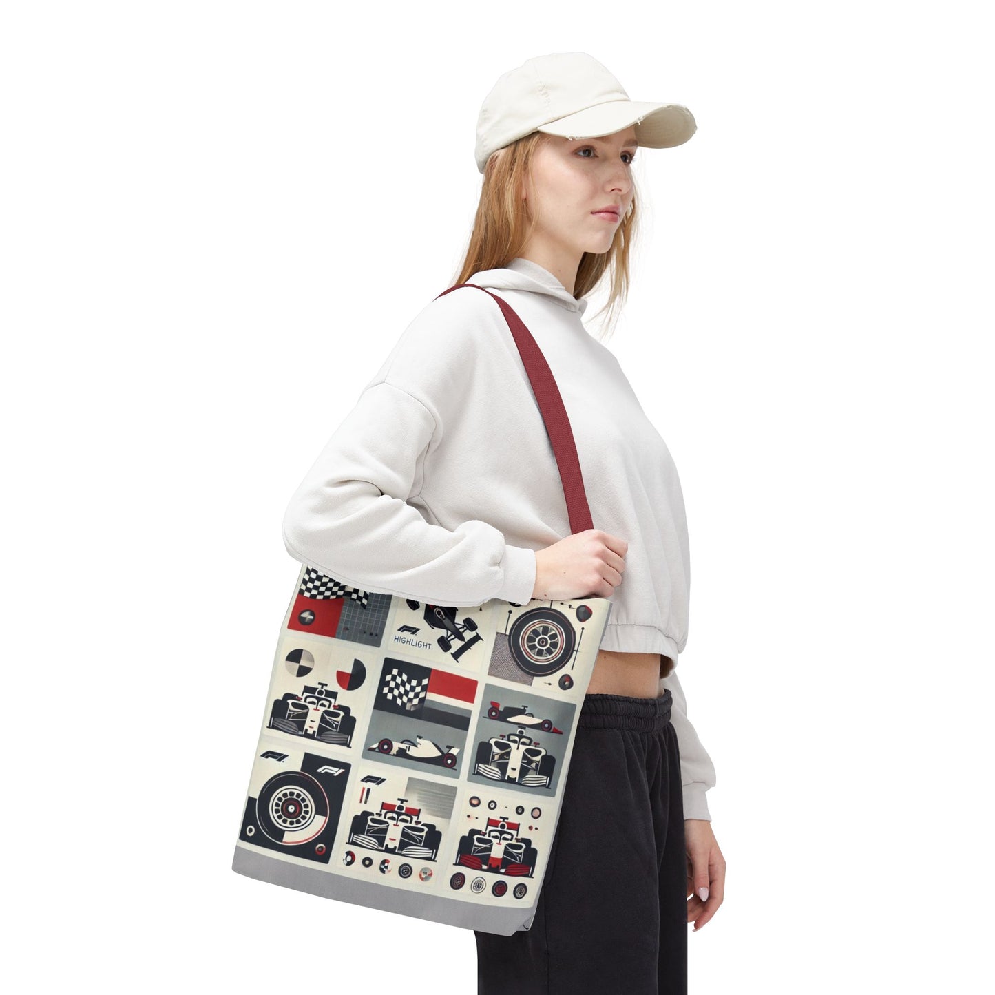 Racing Enthusiast Tote Bag - Perfect for Track Days, Gifts for Car Lovers, Casual Carryall, Auto Racing Events, Stylish Shopping Bag