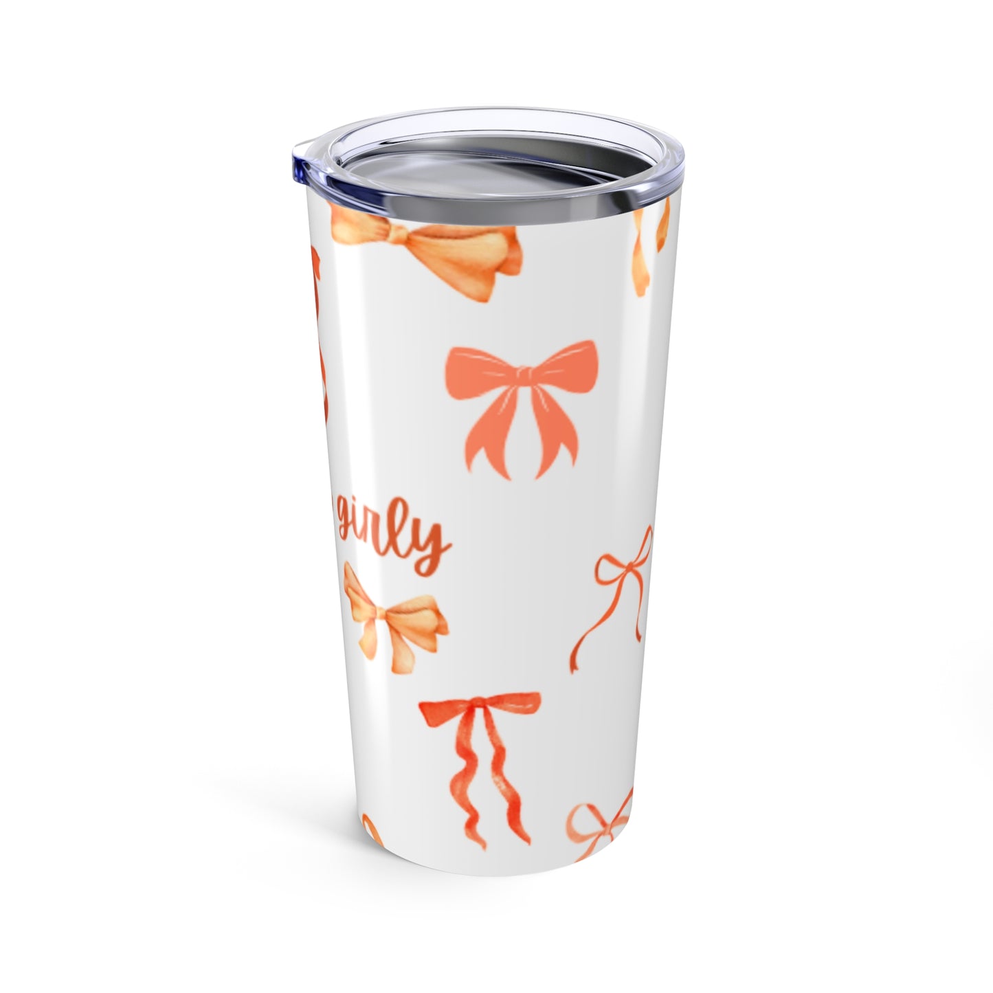 Chic Bow Tumbler 20oz | Stylish Thermal Travel Mug, Gift for Her, Perfect for Birthdays, Bridal Showers, or Parties