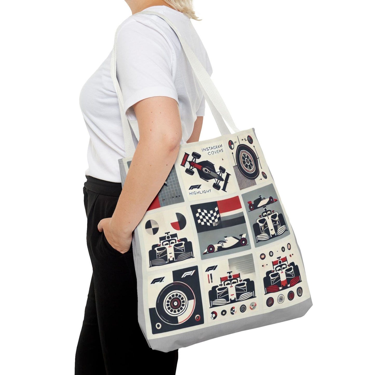 Racing Enthusiast Tote Bag - Perfect for Track Days, Gifts for Car Lovers, Casual Carryall, Auto Racing Events, Stylish Shopping Bag