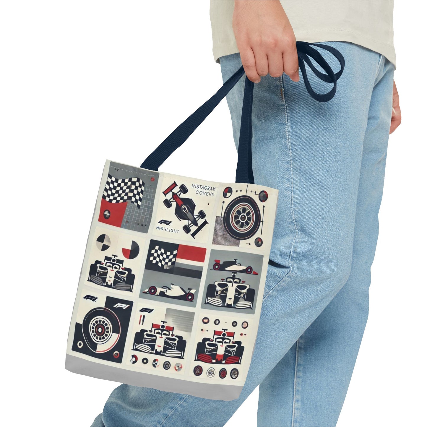 Racing Enthusiast Tote Bag - Perfect for Track Days, Gifts for Car Lovers, Casual Carryall, Auto Racing Events, Stylish Shopping Bag