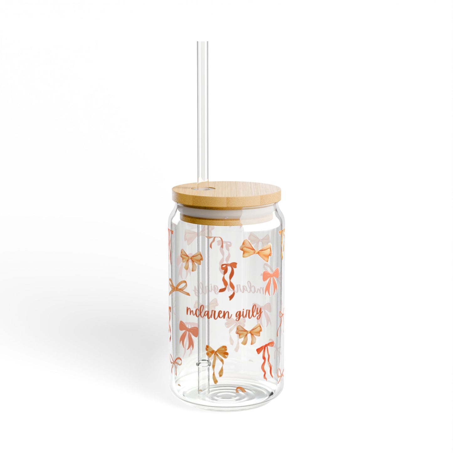 Cute Sipper Glass with Straws, Gift for Friends, Eco-Friendly Drinkware, Kitchen Decor, Party Favors, Reusable Beverage Container