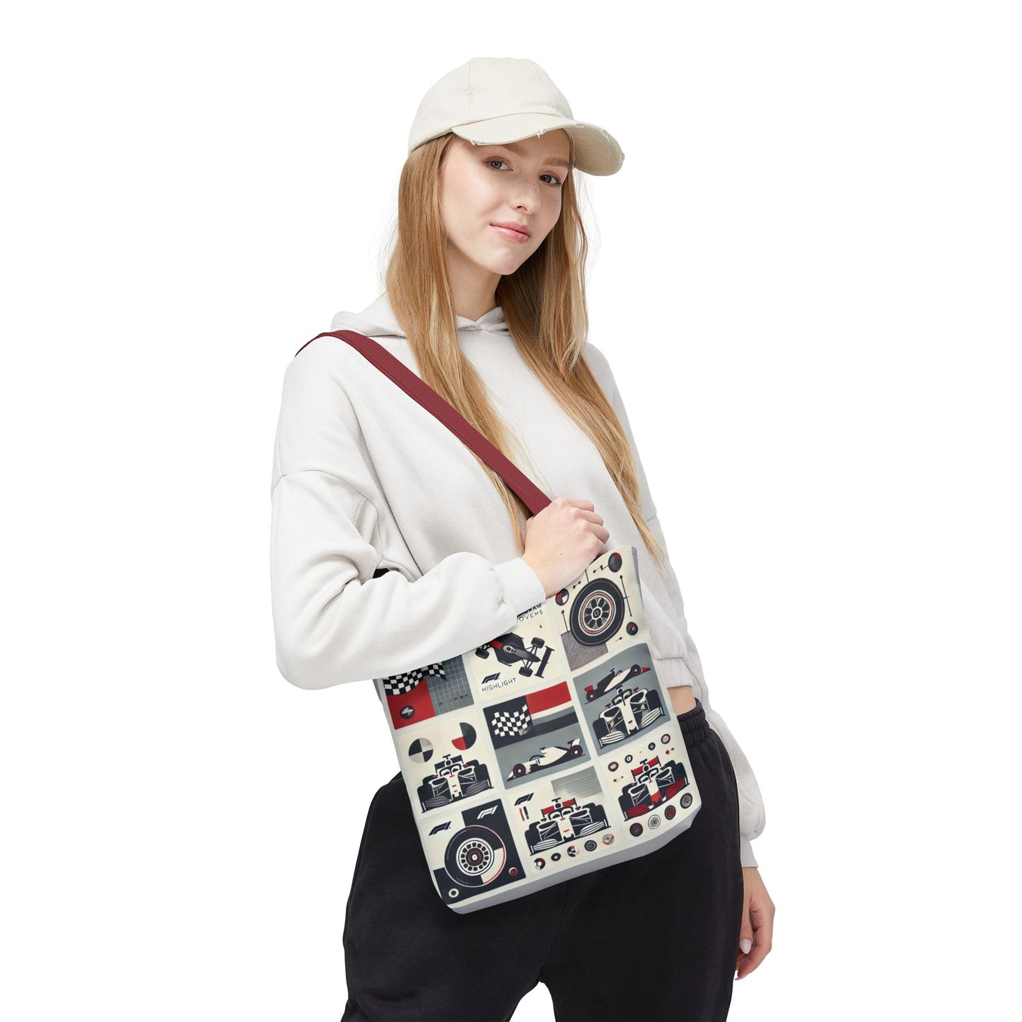 Racing Enthusiast Tote Bag - Perfect for Track Days, Gifts for Car Lovers, Casual Carryall, Auto Racing Events, Stylish Shopping Bag