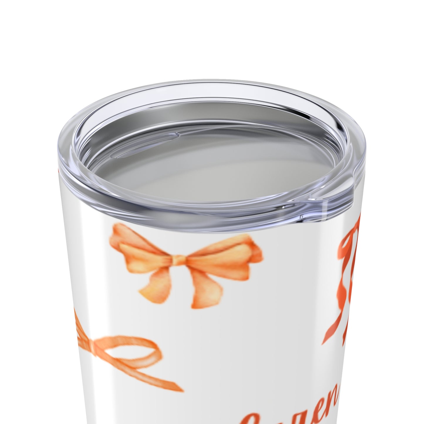 Chic Bow Tumbler 20oz | Stylish Thermal Travel Mug, Gift for Her, Perfect for Birthdays, Bridal Showers, or Parties