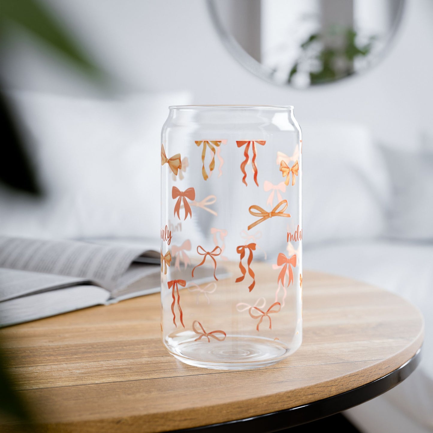 Cute Sipper Glass with Straws, Gift for Friends, Eco-Friendly Drinkware, Kitchen Decor, Party Favors, Reusable Beverage Container
