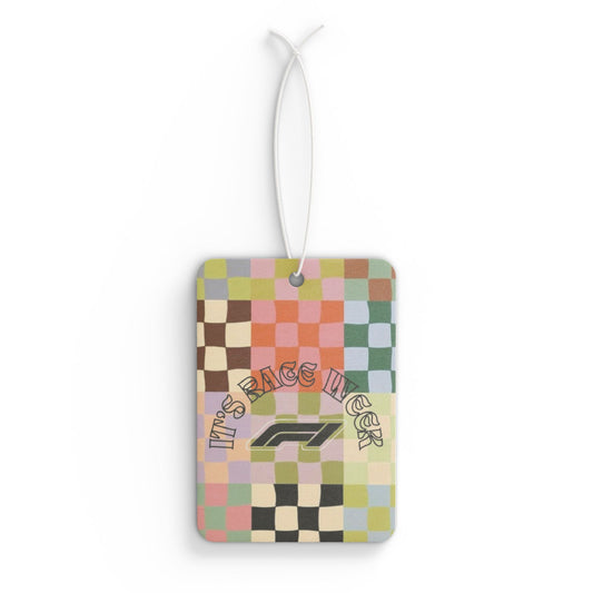 Colorful Car Air Freshener - Retro Checkerboard Design, Aromatherapy Gift, Car Decor, Eco-Friendly Air freshener, Party Favor
