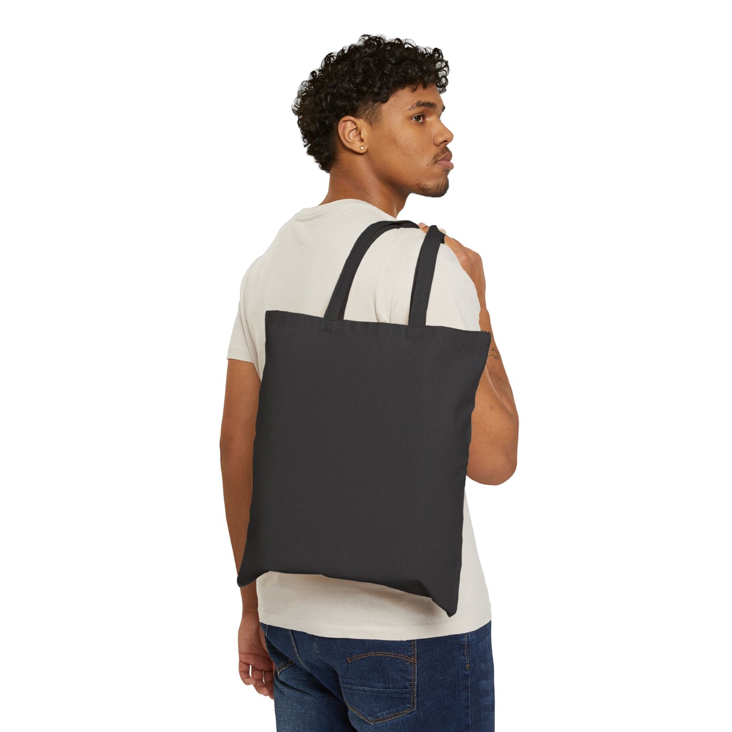 Charming Bow-Patterned Cotton Canvas Tote Bag, Eco-Friendly Bag, Shopping Tote, Gift for Her, Festival Bag, Everyday Use