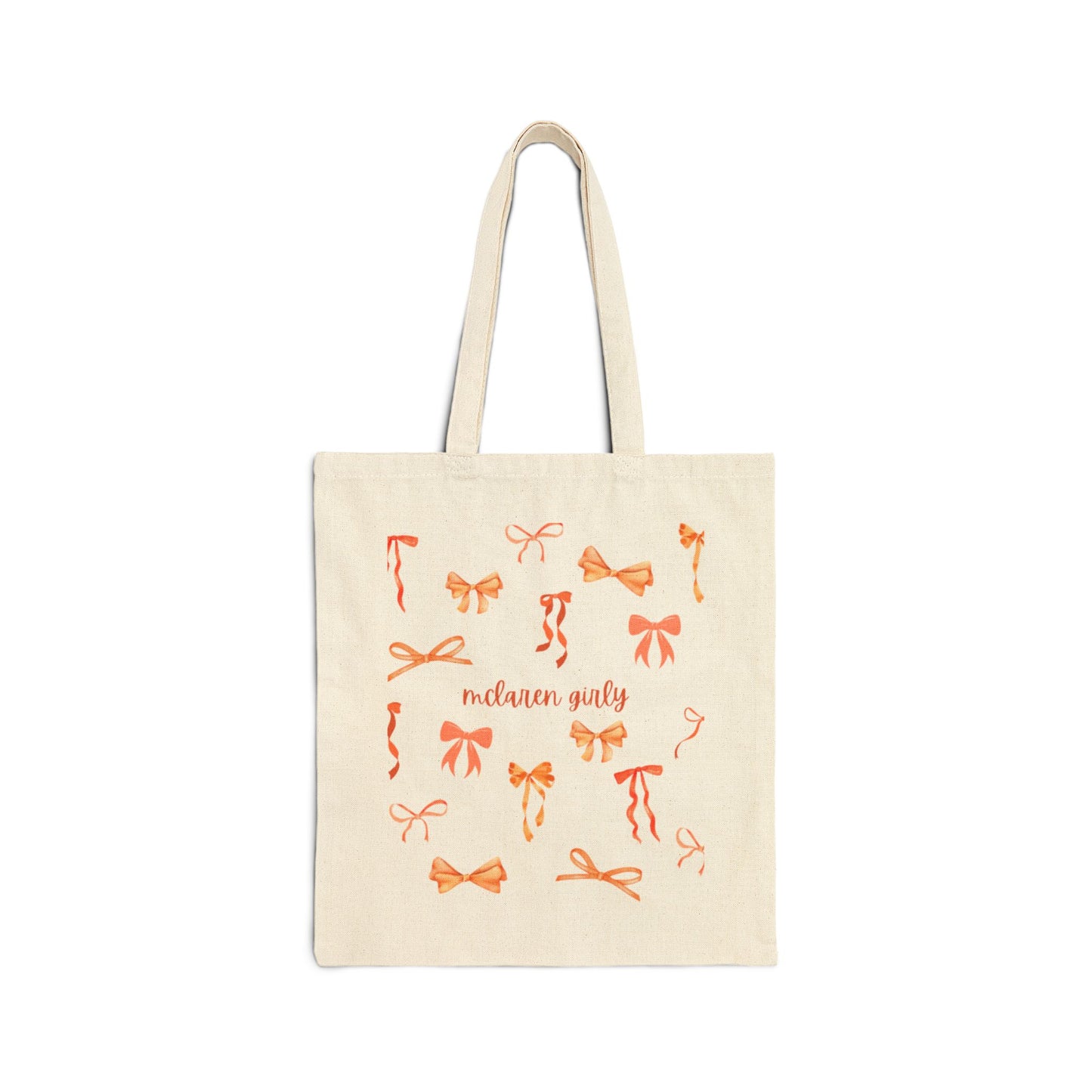 Charming Bow-Patterned Cotton Canvas Tote Bag, Eco-Friendly Bag, Shopping Tote, Gift for Her, Festival Bag, Everyday Use