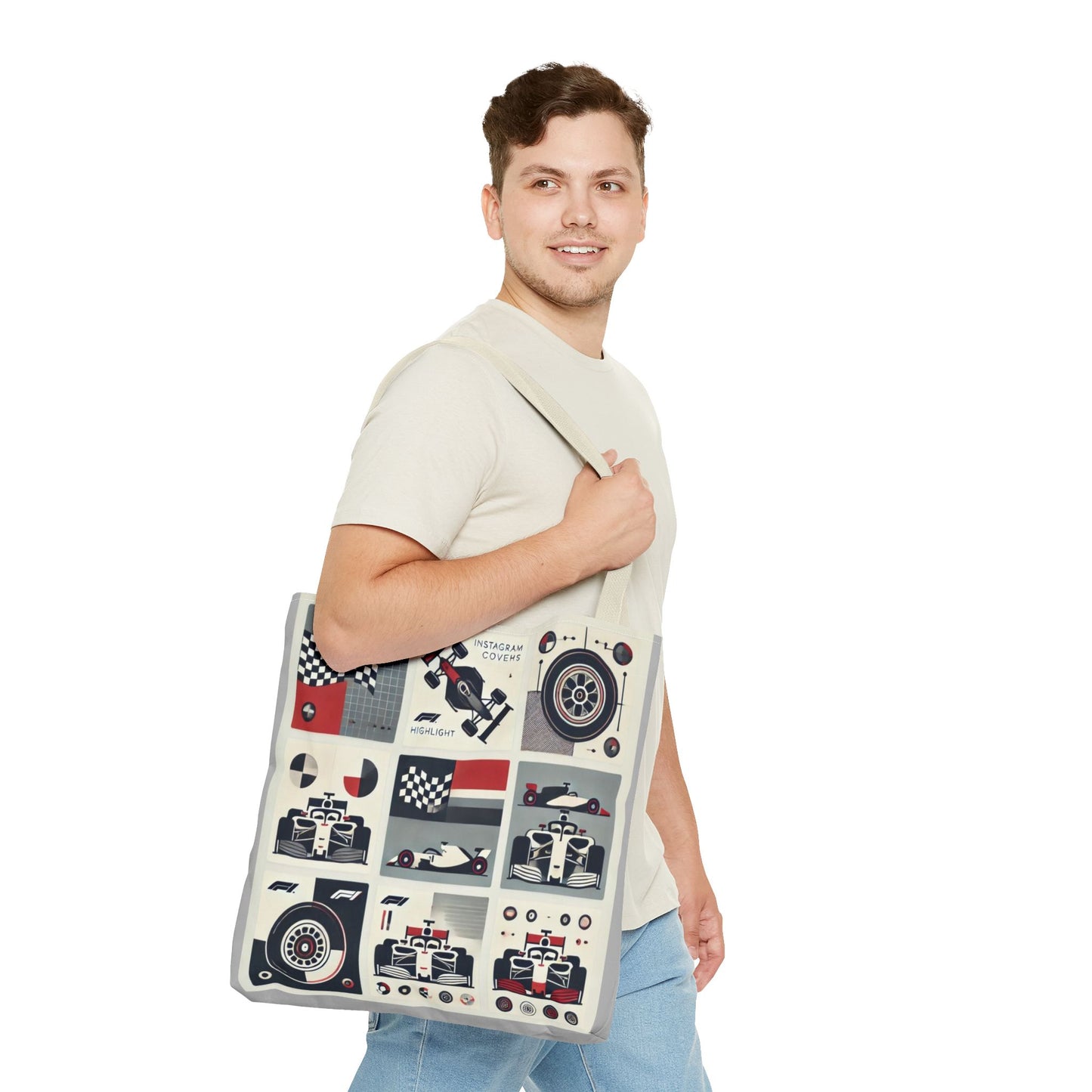 Racing Enthusiast Tote Bag - Perfect for Track Days, Gifts for Car Lovers, Casual Carryall, Auto Racing Events, Stylish Shopping Bag