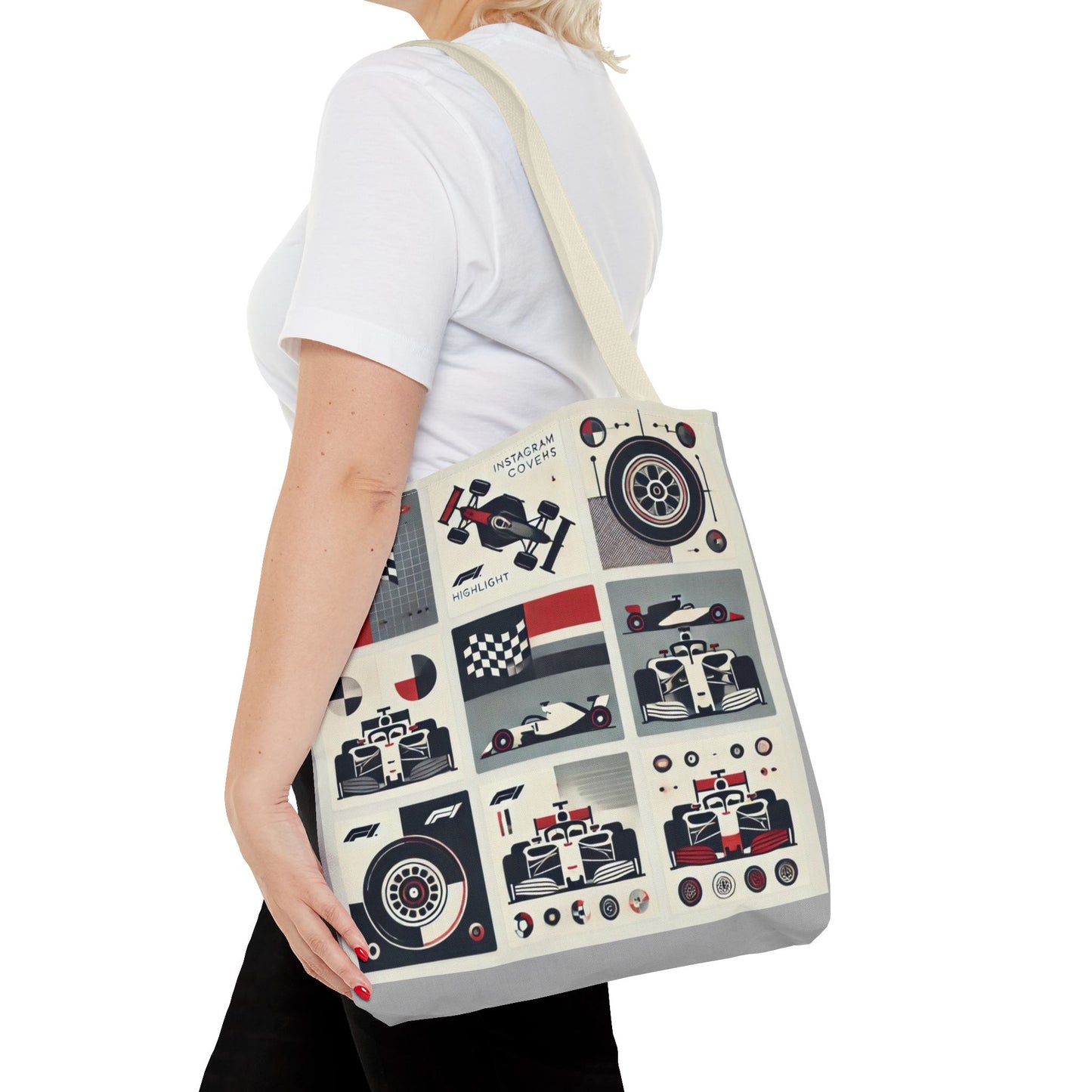 Racing Enthusiast Tote Bag - Perfect for Track Days, Gifts for Car Lovers, Casual Carryall, Auto Racing Events, Stylish Shopping Bag