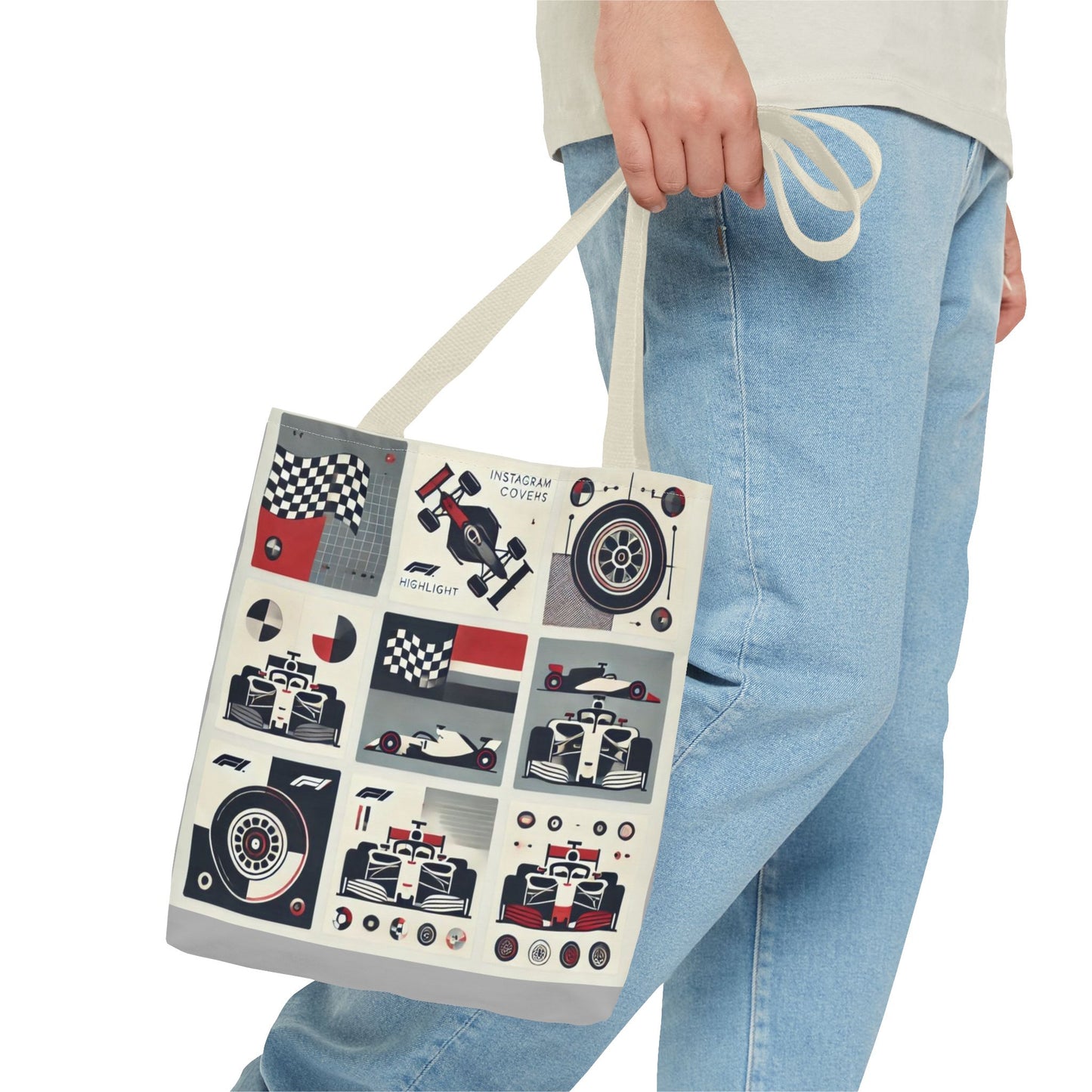 Racing Enthusiast Tote Bag - Perfect for Track Days, Gifts for Car Lovers, Casual Carryall, Auto Racing Events, Stylish Shopping Bag